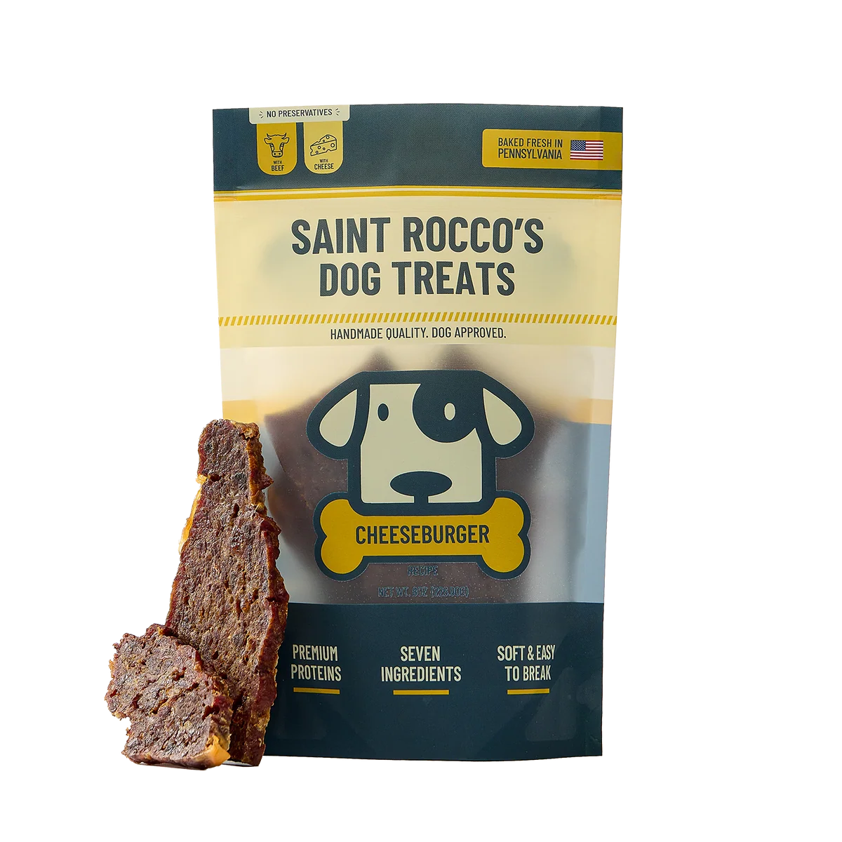 SAINT ROCCOS CHEESEBURGER 8OZ