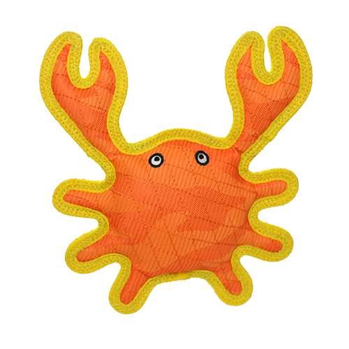 Duraforce Crab Tiger Orange/Yellow dog toy