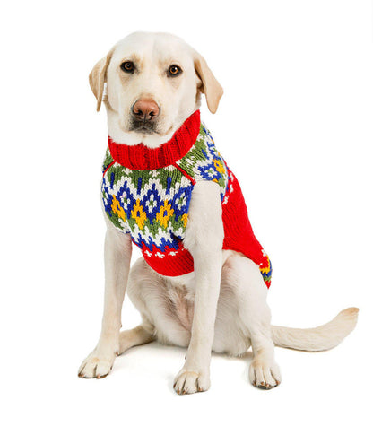 Chilly Dog Holiday Fairisle Sweater