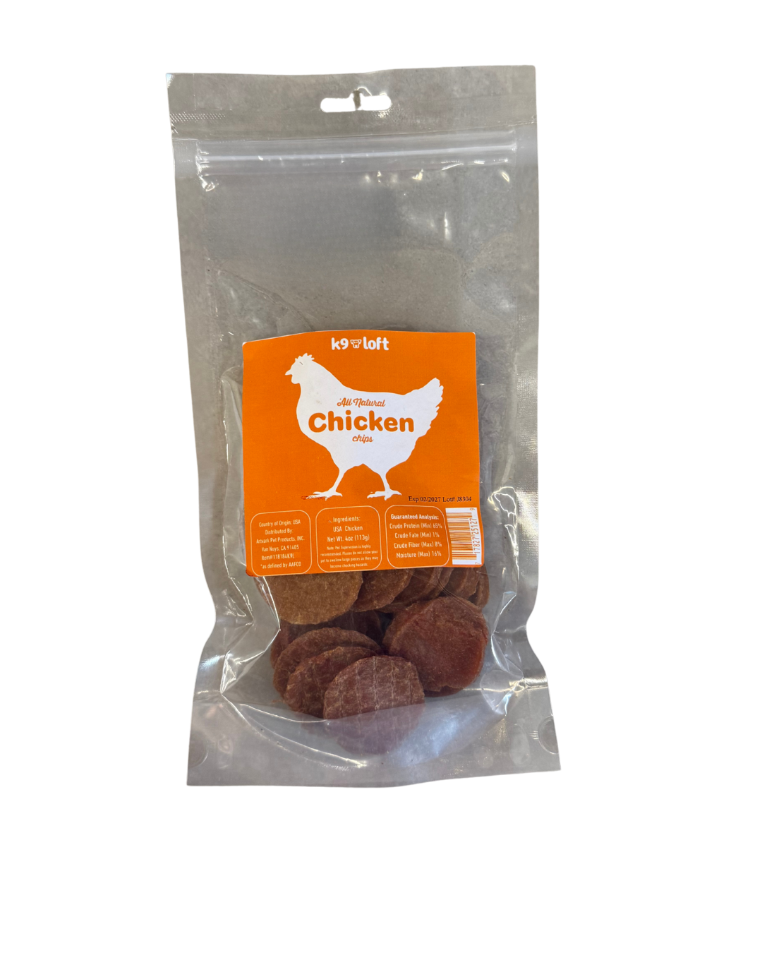 K9 Loft Chicken Chips 4 oz