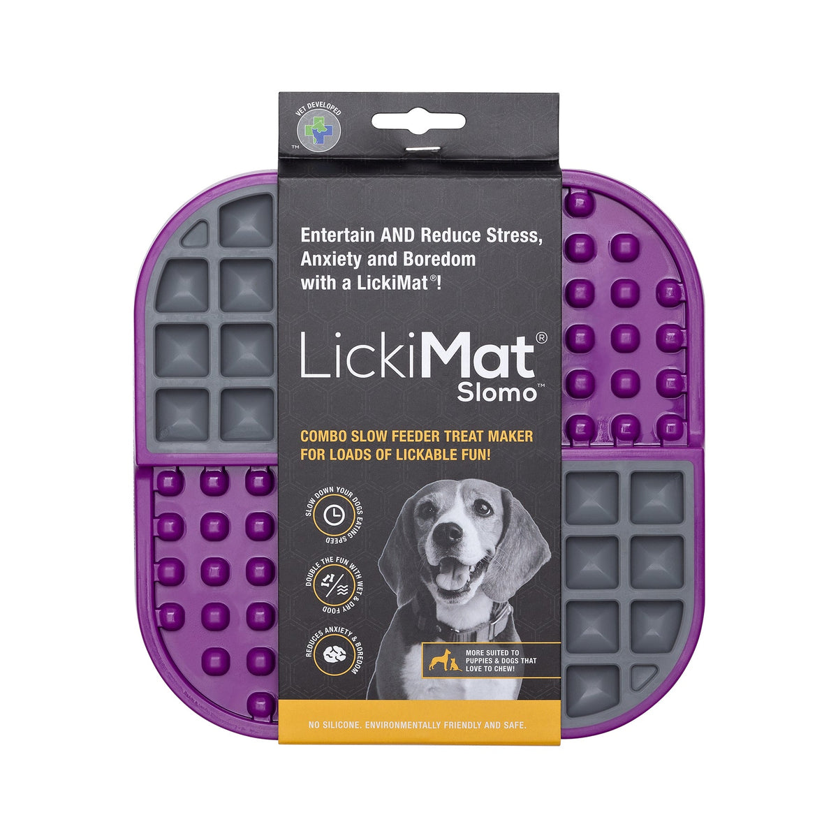LickiMat Slomo Dog-Purple