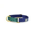 Major Darling martingale collar, navy and forest