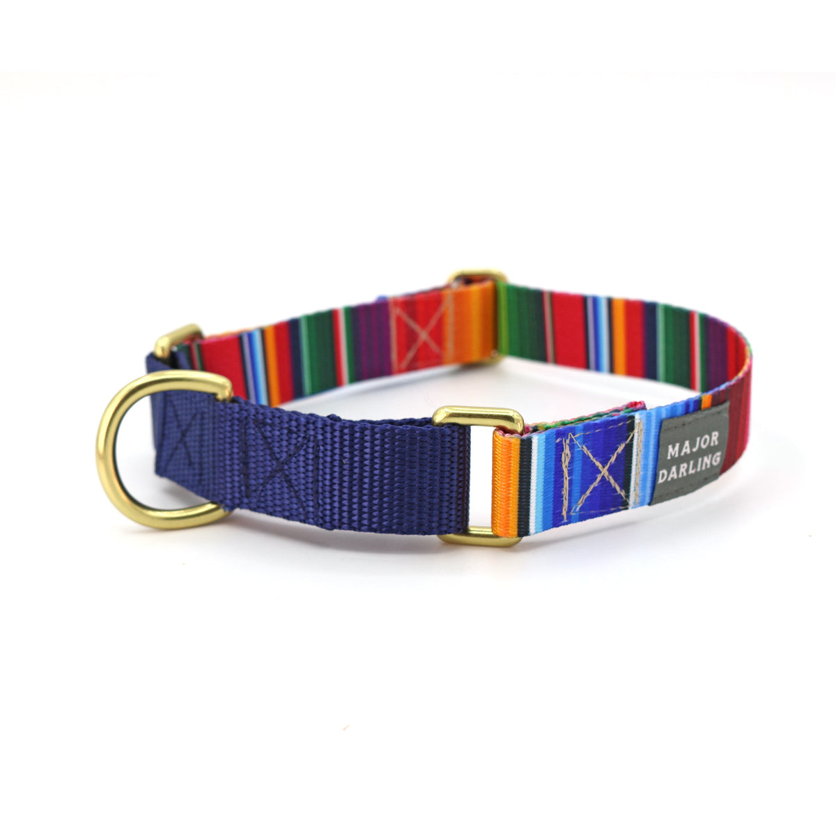 Major Darling martingale collar, serape print