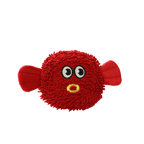 Mighty Microfiber Ball Medium Blowfish dog toy