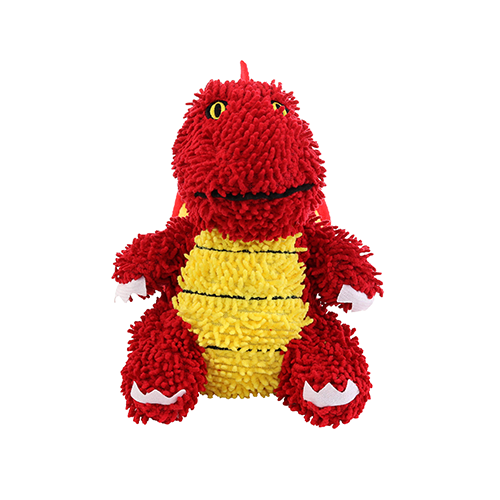 Mighty Microfiber Ball Medium Dragon Red dog toy