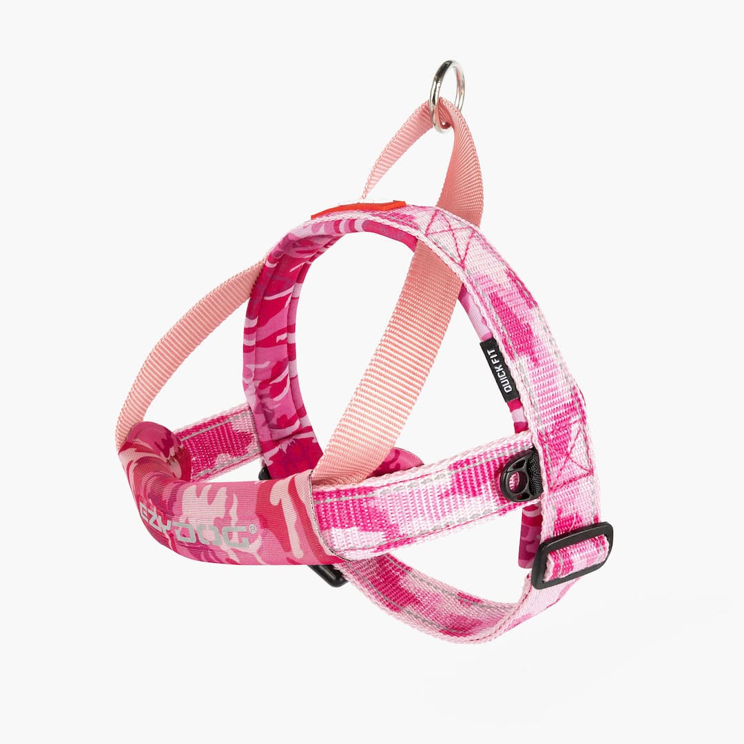 EzyDog Quick Fit Harness Pink Camo