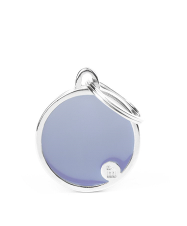 My Family Tag Handmade Large Lilac Circle