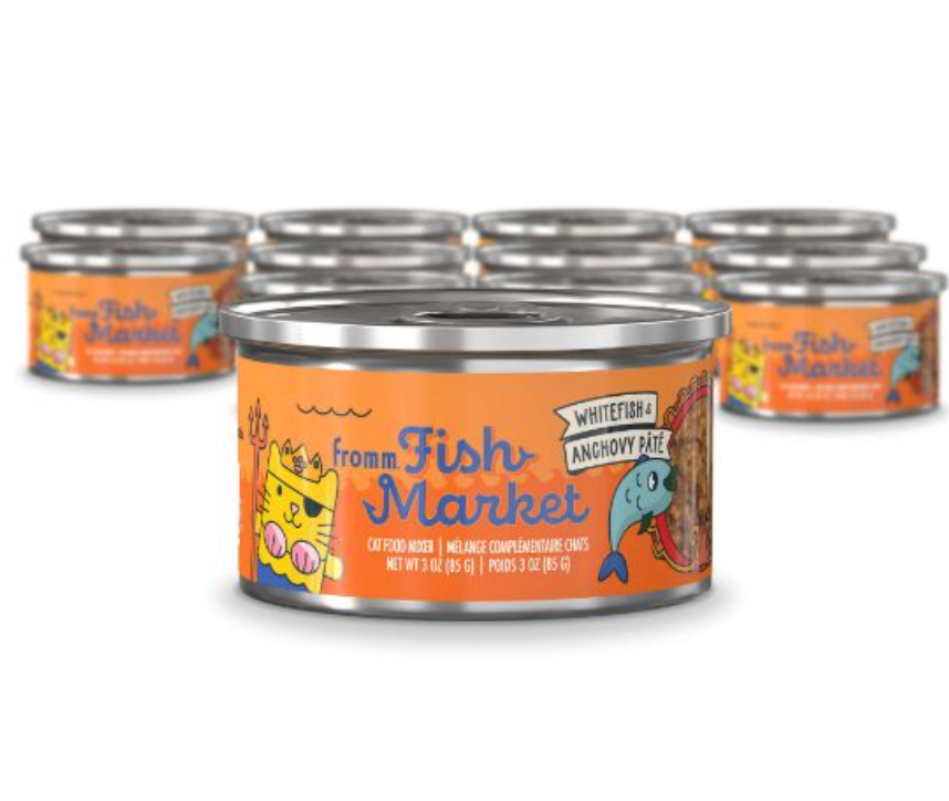 FROMM CAT FISH MARKET BIG WAVE PATE WHITEFISH/ANCHOVY 3OZ CAN