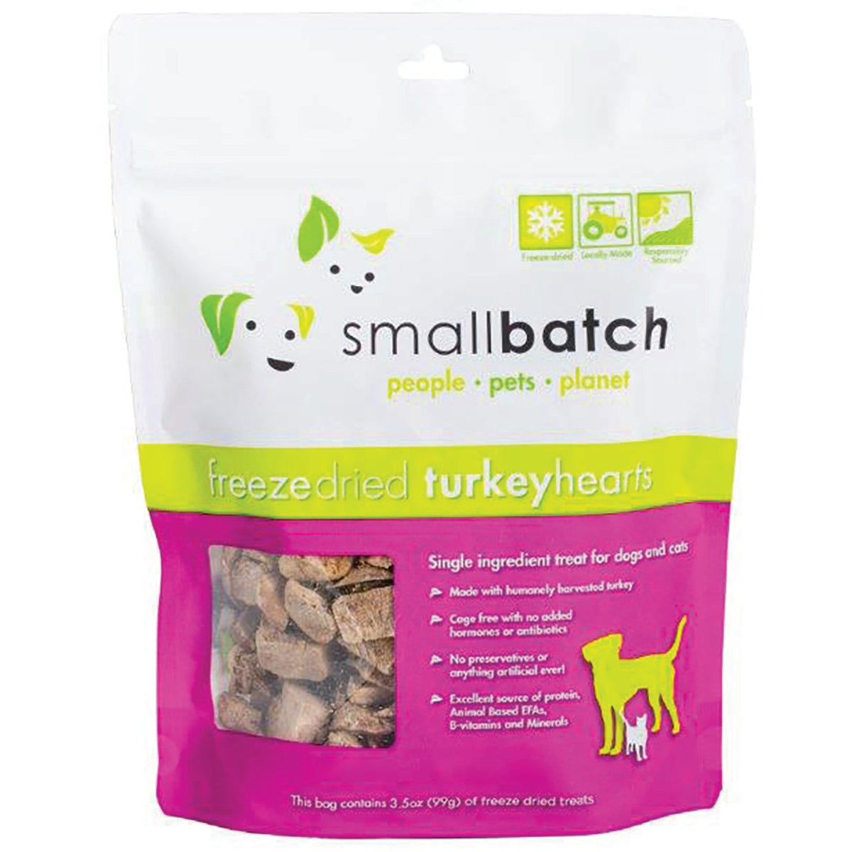 Smallbatch freeze-dried turkey hearts