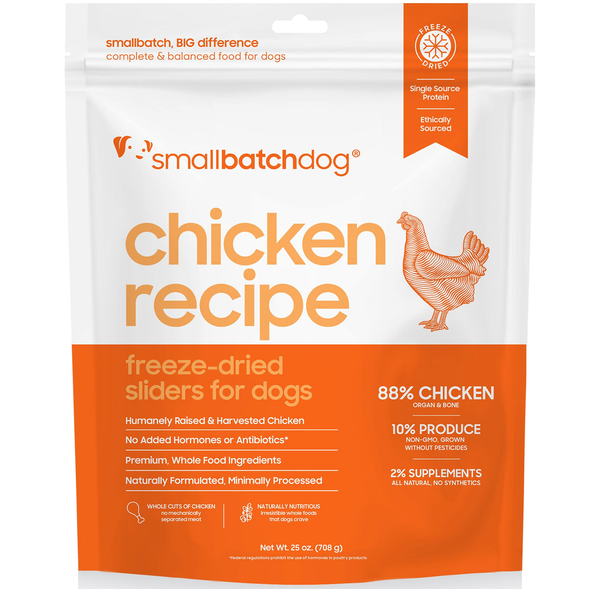 Smallbatch freeze-dried chicken sliders 25 oz