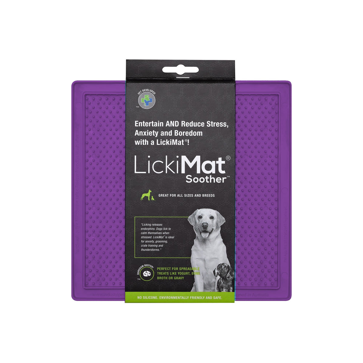 LickiMat Soother Dog- Purple