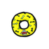 Tuffy Jr Ring Yellow Bone dog toy