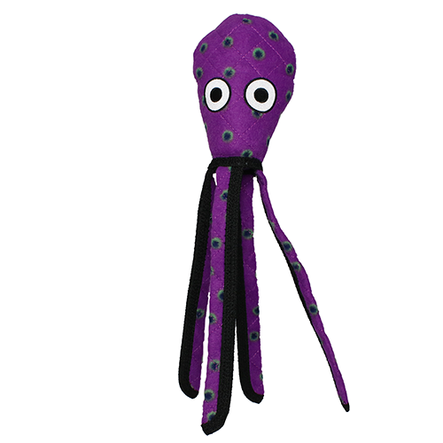 Tuffy Ocean Creature Squid Purple dog toy