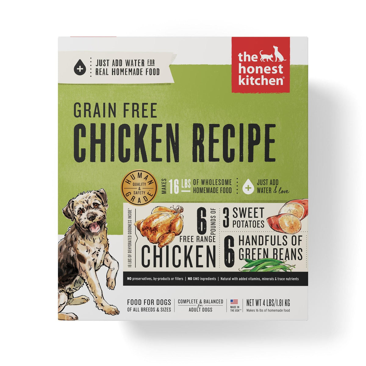 The Honest Kitchen Grain Free Chicken 4 lb box