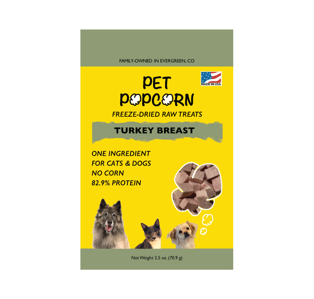 Pet Popcorn Turkey Breast