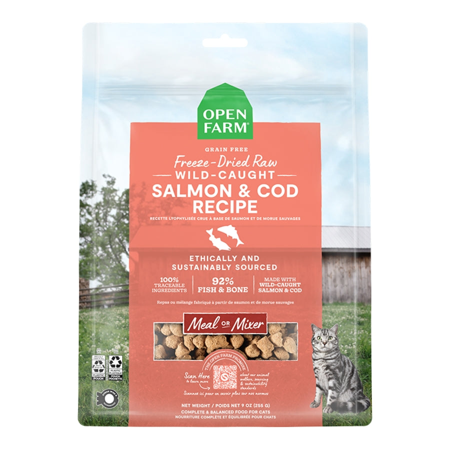 Open Farm Cat Morsels Salmon/Cod F/D 3.5 oz