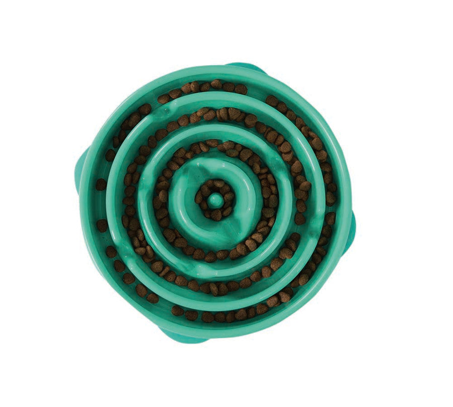 Outward Hound Fun Feeder Turq LG
