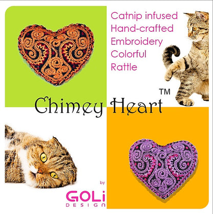 Goli Chimey Heart Cat Toy