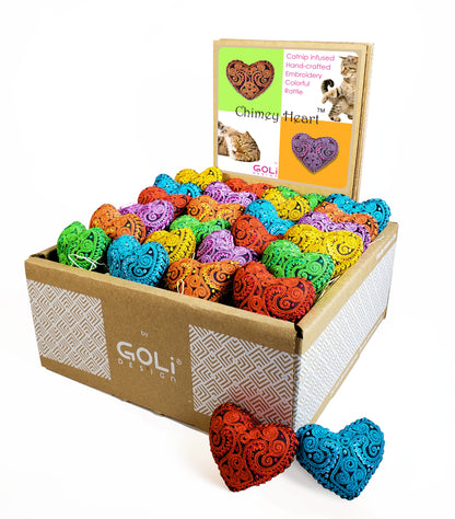 Goli Chimey Heart Cat Toy