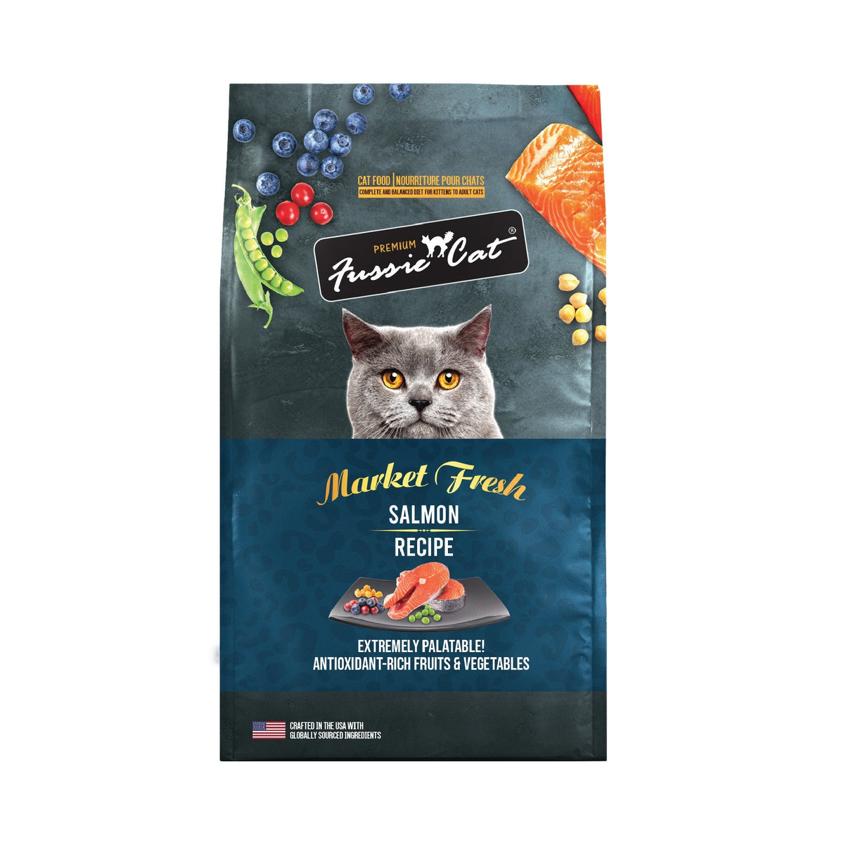 Fussie Cat Market Fresh Salmon, front of package