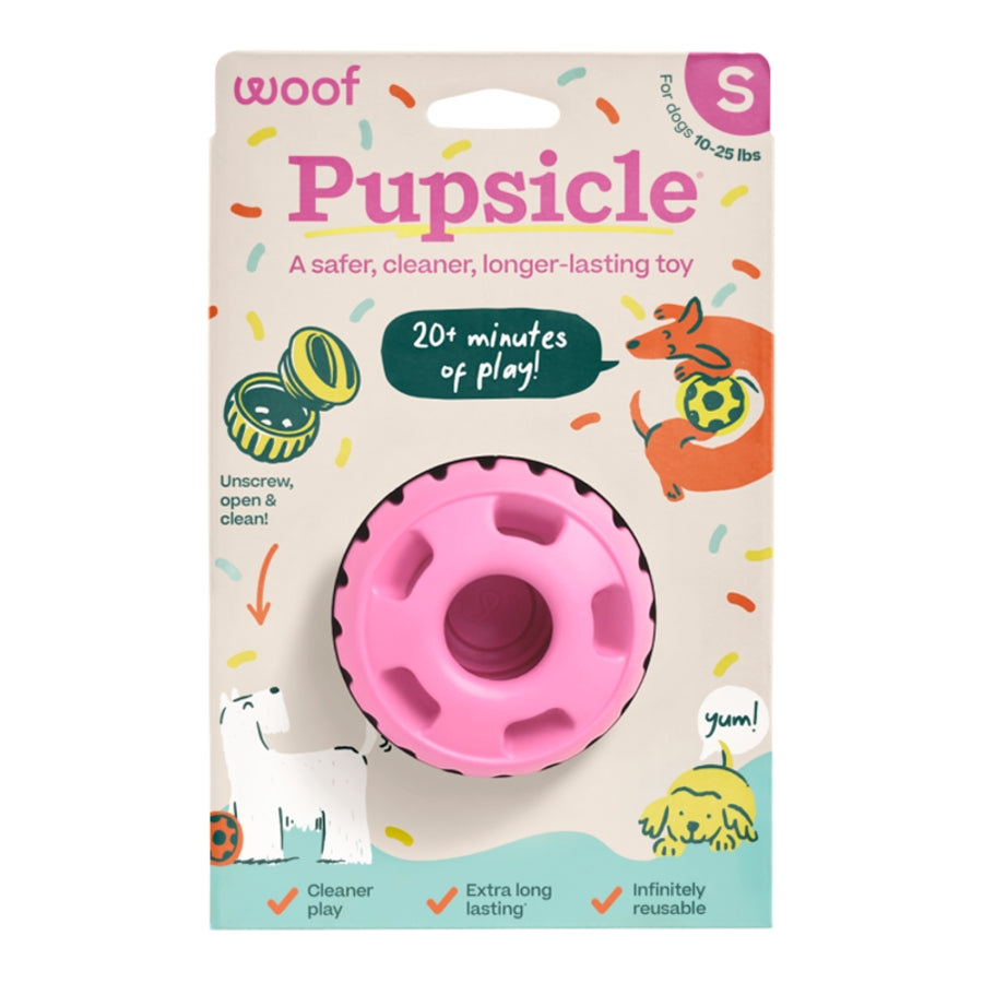 Woof Pupsicle Bday Pink Small