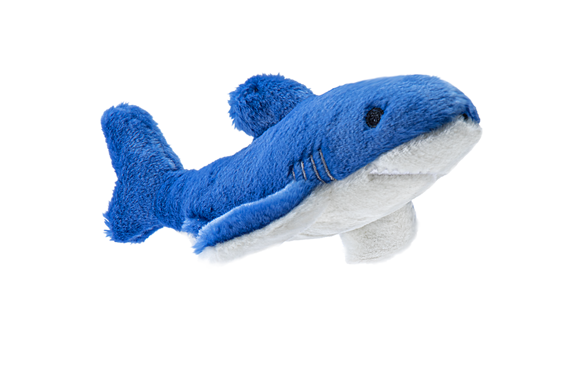 Fluff &amp; Tuff Baby Bruce Shark plush dog toy