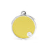 MyFamily basic handmade big yellow circle ID tag