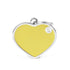 MyFamily basic handmade big yellow heart ID tag