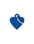 MyFamily basic small aluminum blue heart ID tag