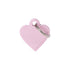 MyFamily basic small aluminum pink heart ID tag