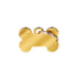MyFamily basic small bone ID tag in gold plated brass