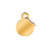 MyFamily basic small circle ID tag in gold plated brass
