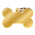MyFamily basic xl bone ID tag in gold plated brass