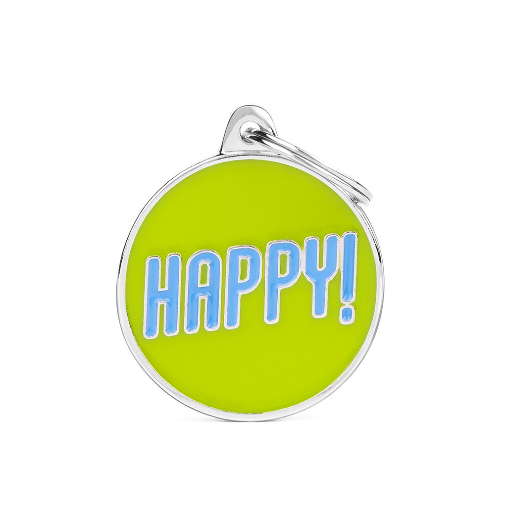 MyFamily charms big happy ID tag