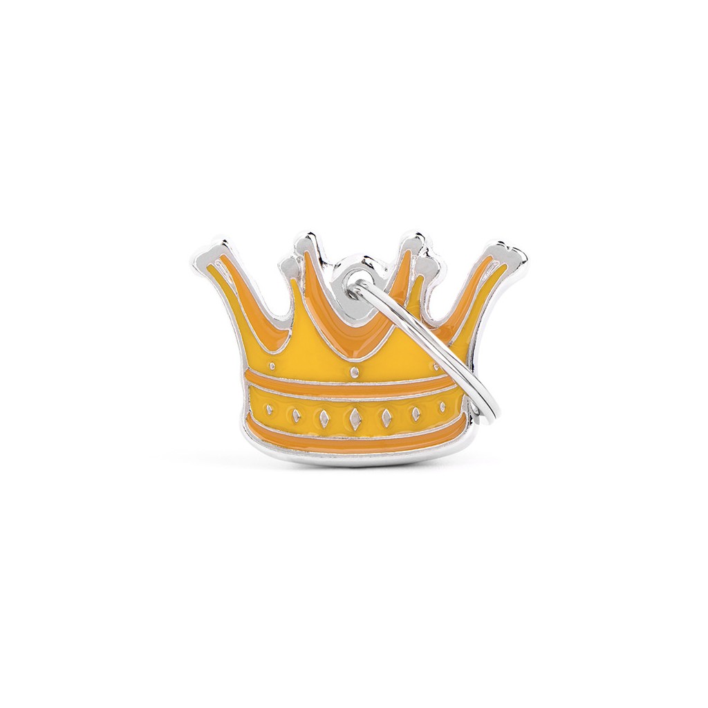 MyFamily charms crown ID tag