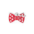 MyFamily charms red bow tie ID tag