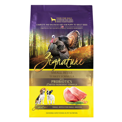 Zignature Turkey Small Bites, front of package