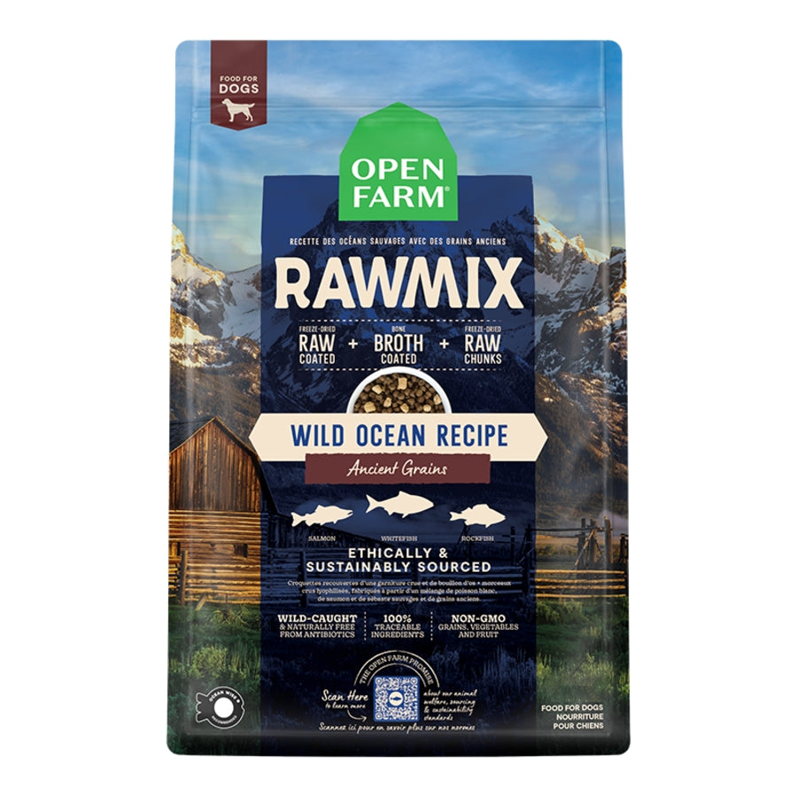 Open Farm Dog Rawmix Ancient Wild Ocean Grains 20 lb