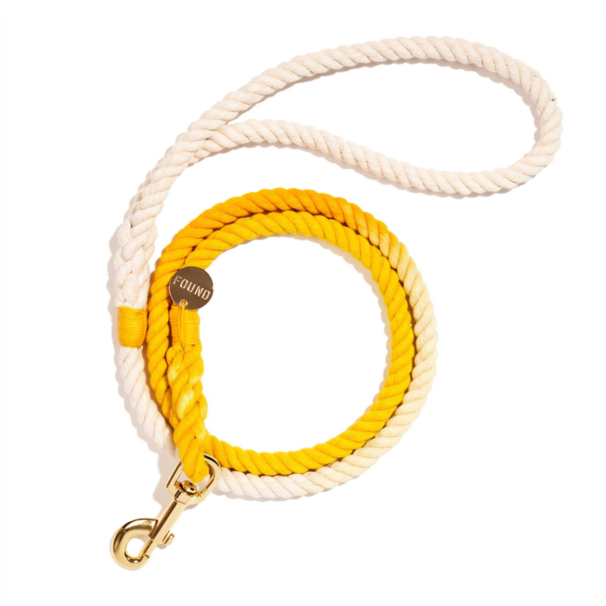 Found My Animal Cotton Rope Leash 5 ft Butterscotch