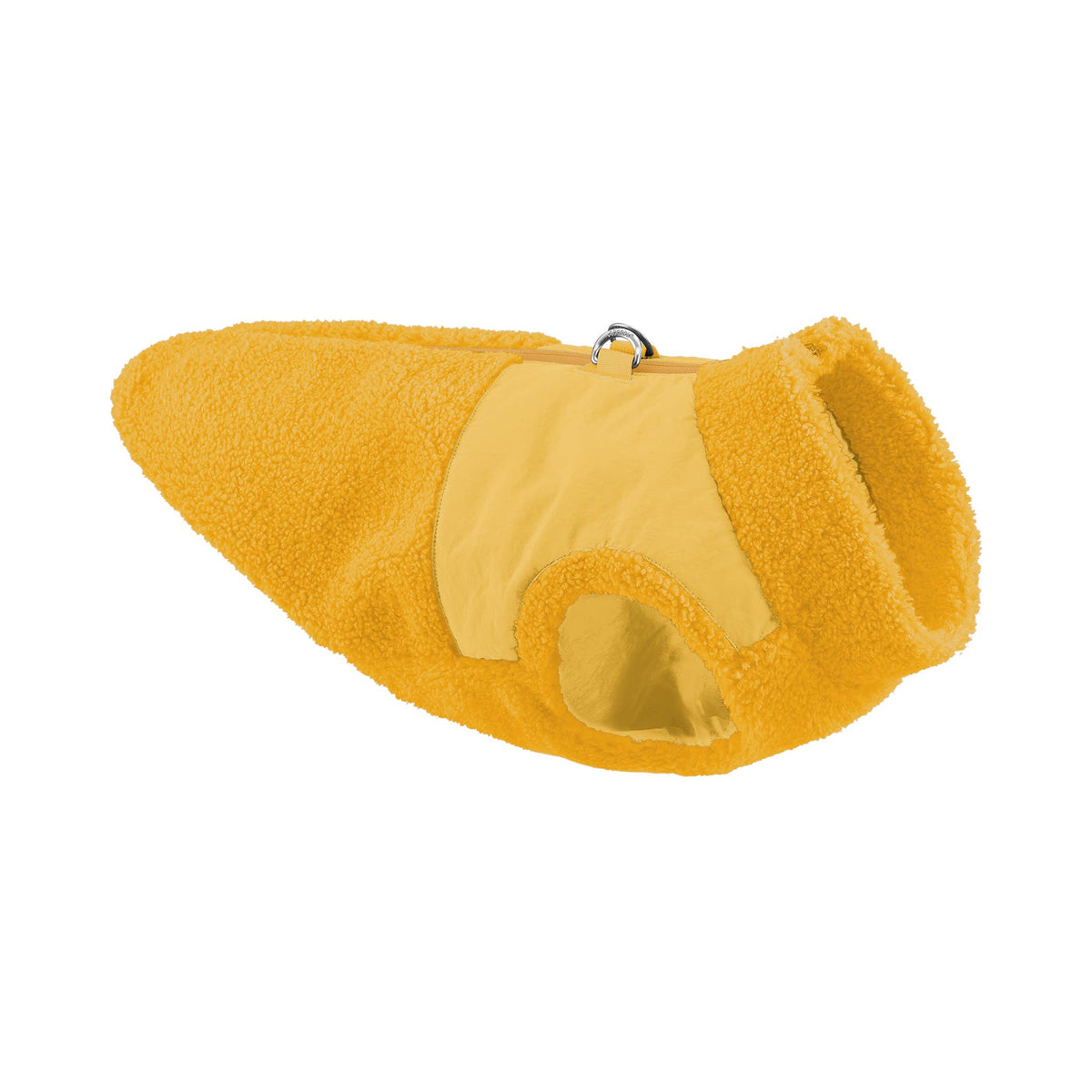 Gooby Zip Up Sherpa Vest Yellow Medium