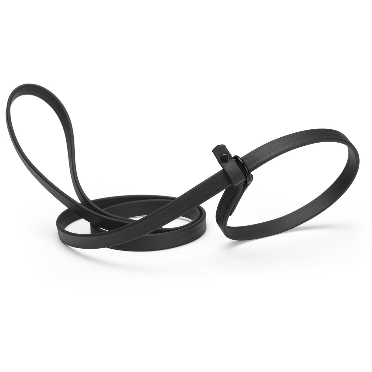 Dogline Biothane Waterproof Slip Lead 5/8x5 Black
