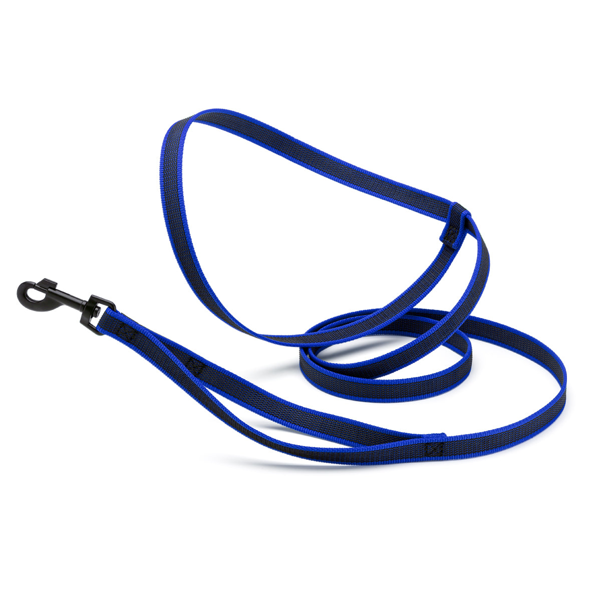 Dogline Rubber Infused Walking Leash Blue