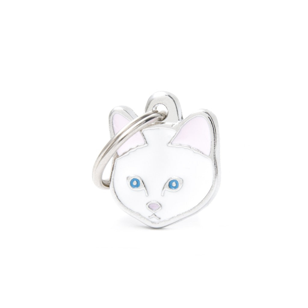 MyFamily friends white european cat ID tag