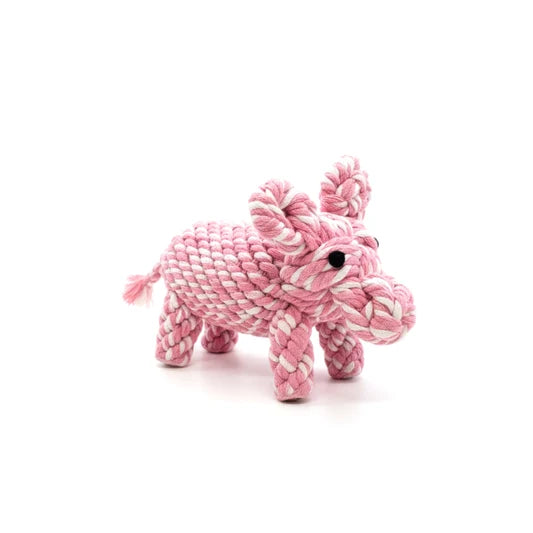 MONLI PEONY PIGLET ROPE TOY