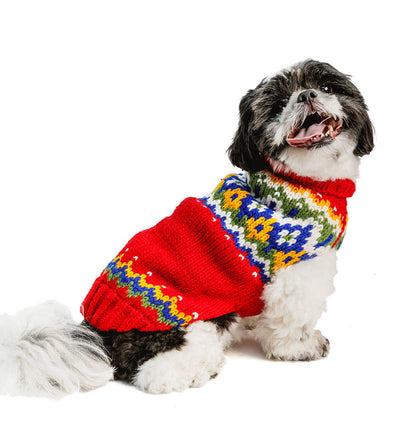 Chilly Dog Holiday Fairisle Sweater