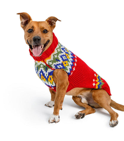 Chilly Dog Holiday Fairisle Sweater