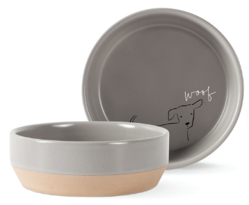 Fringe Nosey Dog Woof Med Bowl