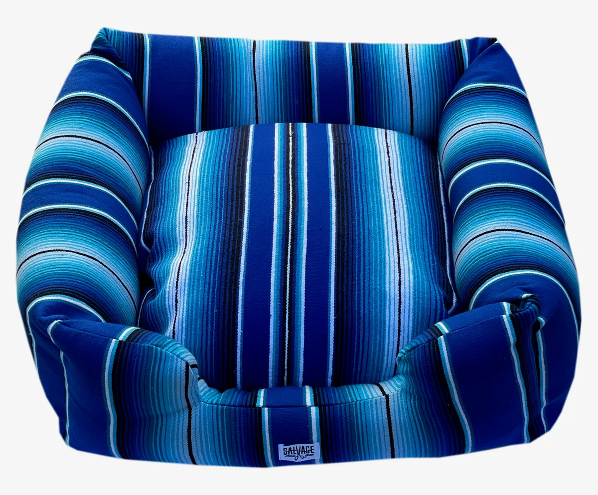 SALVAGE MARIA SERAPE BUMPER TWO TONE BLUE LARGE