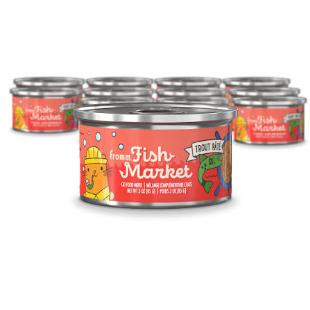 FROMM CAT FISH MARKET BIG WAVE PATE TROUT 3OZ CAN