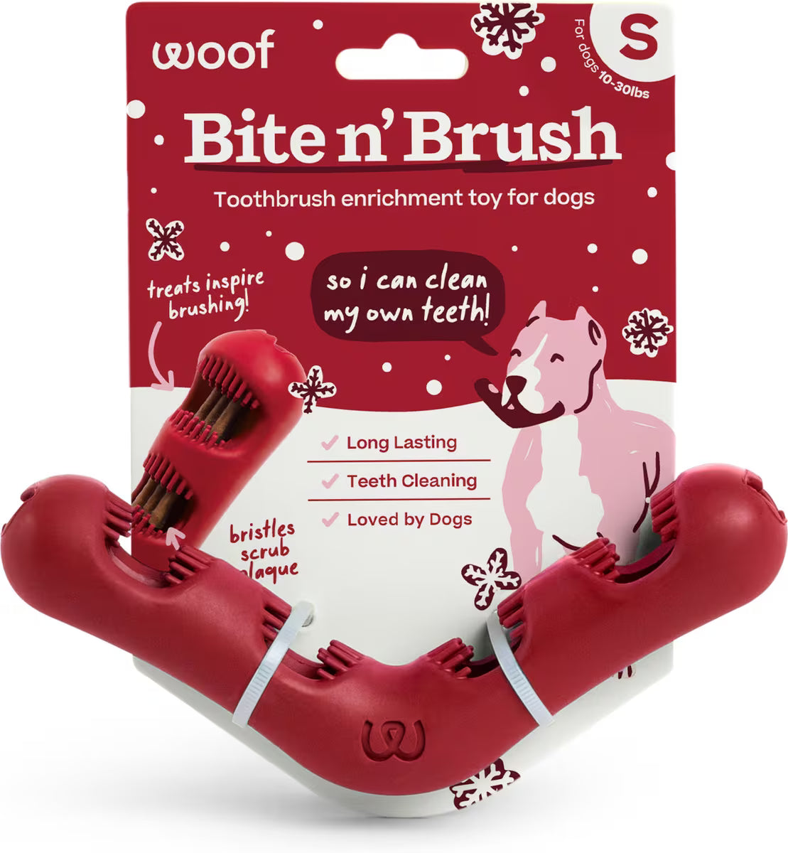 Woof Holiday Red Bite N&
